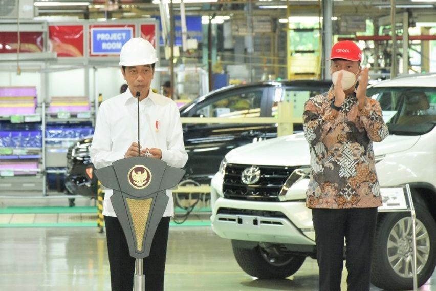 Presiden Jokowi Apresiasi Ekspor 2 Juta Unit Toyota dan Kirim Perdana ke Australia
