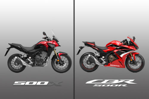 Malaysia gets the updated 2022 Honda CB500X and CBR500R