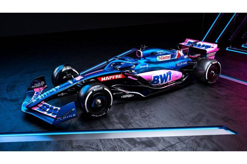 BWT Alpine F1 team's A522 sports new livery, power unit