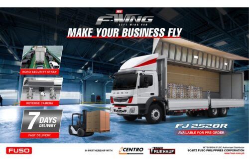 F-Wing body, new safety features added to Fuso FJ 2528R 