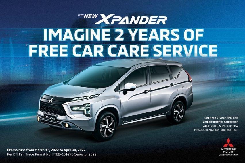 Reserve the new Mitsubishi Xpander and get a free PMS package