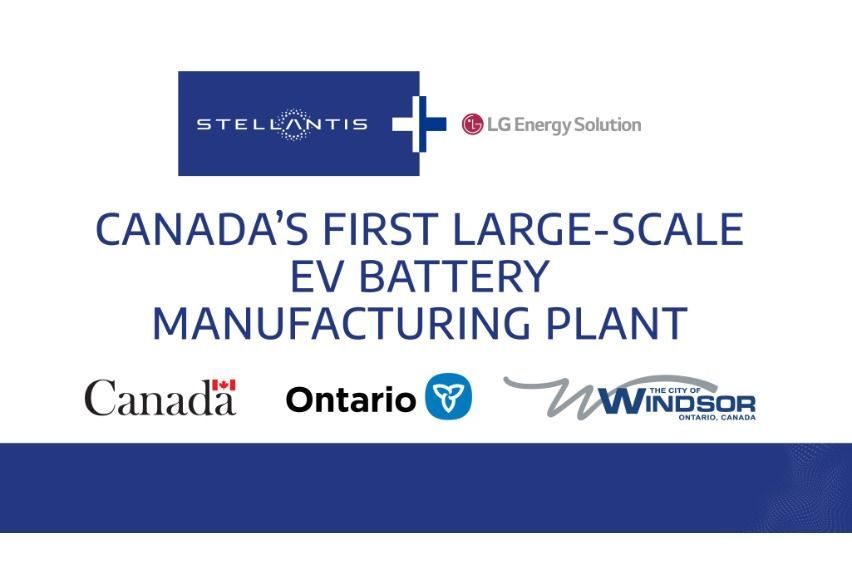Stellantis, LG collaborate for EV battery manufacturing site in Canada