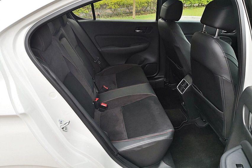 Honda City RS rear seats