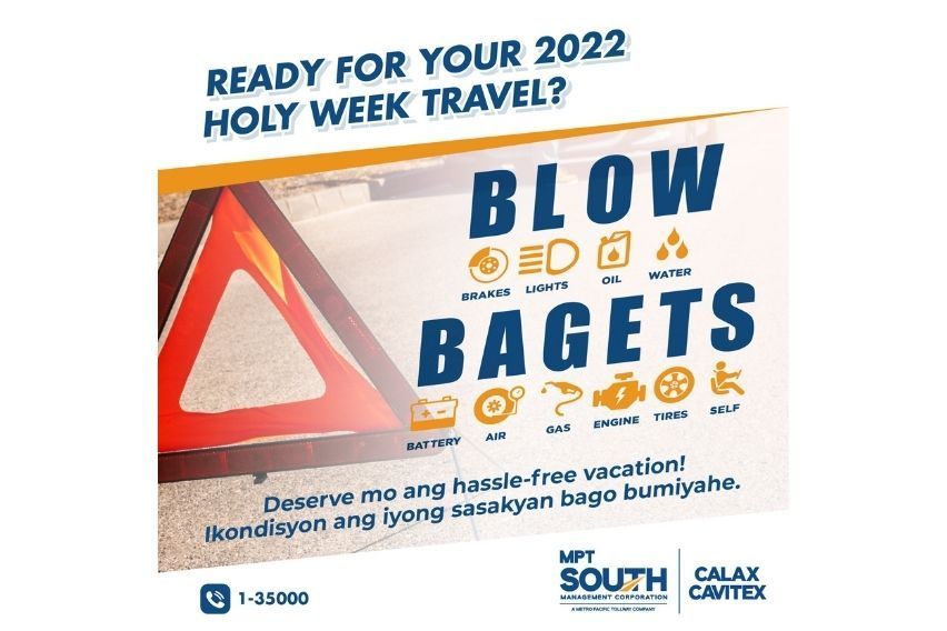 MPT South: Cavitex, CALAX motorists advised to ready vehicles for Holy Week trip