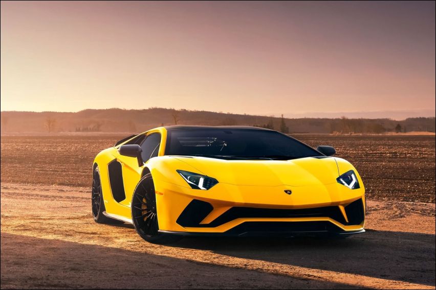 Yellow Lamborghini