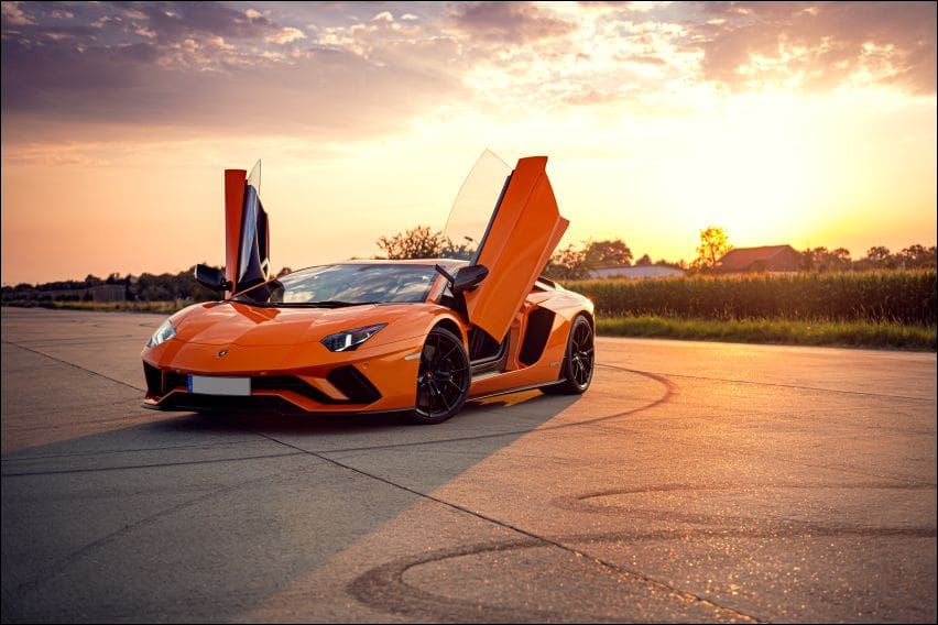 Orange Lamborghini