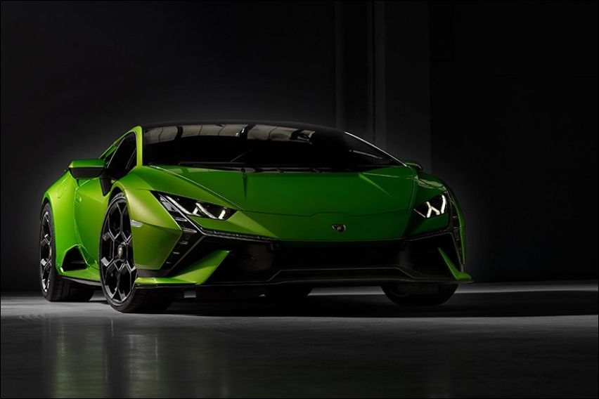 Green Lamborghini