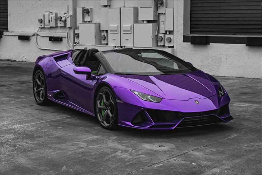 Purple Lamborghini