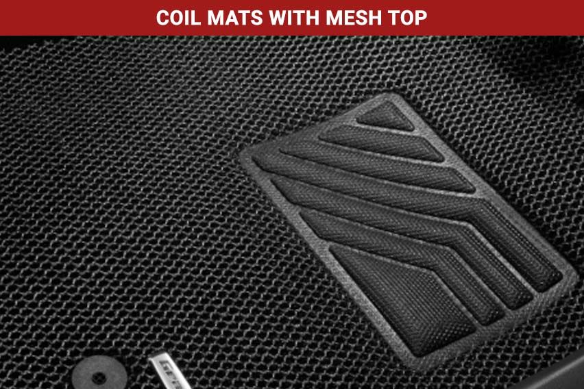 Coil mats with mesh top