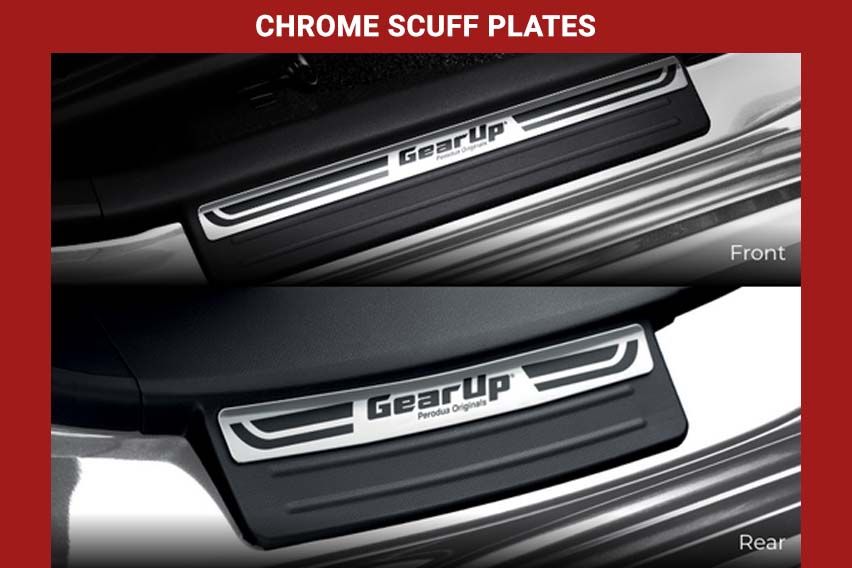 Chrome scuff plates