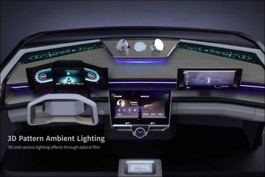 Hyundai Mobis’ cockpit COMFI concept features