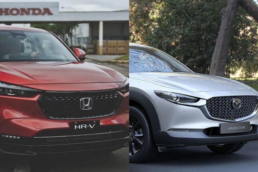 Small crossover comparo Honda HRV vs. Mazda CX30
