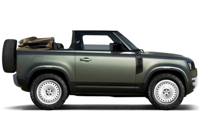 Land Rover Defender Convertible: A rugged off-roader with a soft top