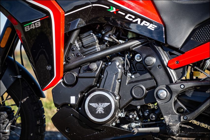 Moto Morini X-Cape 650 engine