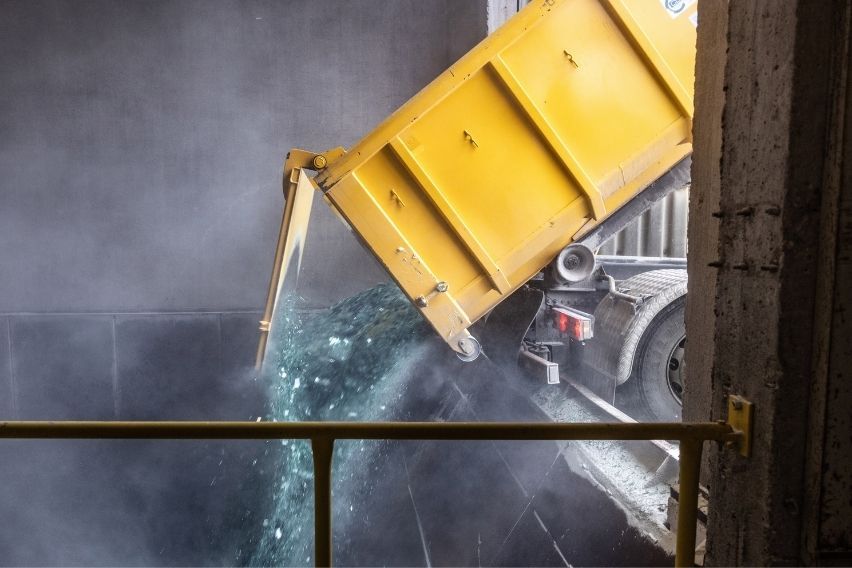 Audi pilot project glass recycling