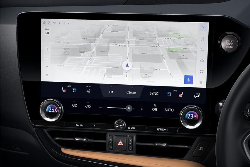 2022 Lexus NX touchscreen