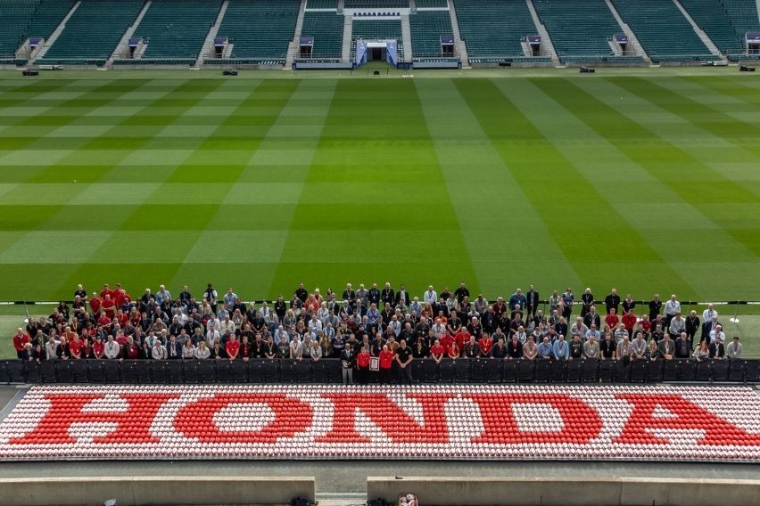 Honda annexes Guinness World Record for largest rugby ball mosaic