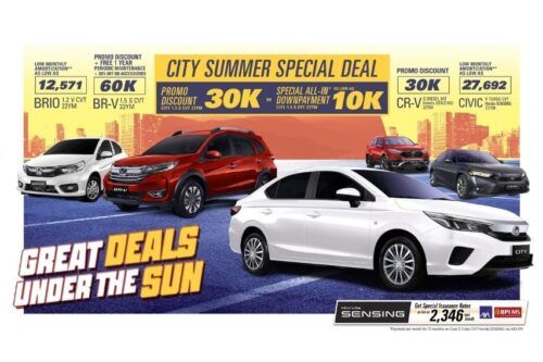 Honda ‘Great Deals Under the Sun’ promo extended until May 31