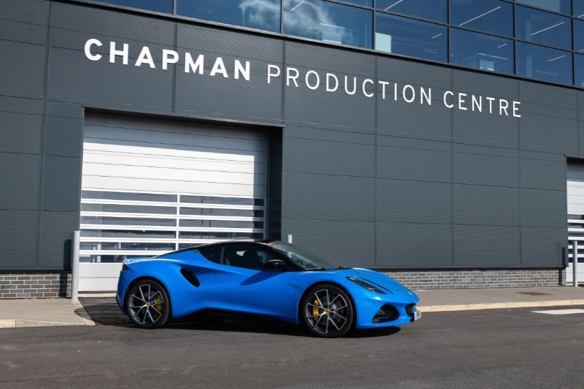 The Lotus Emira will roll out from the newly opened Chapman Production Center