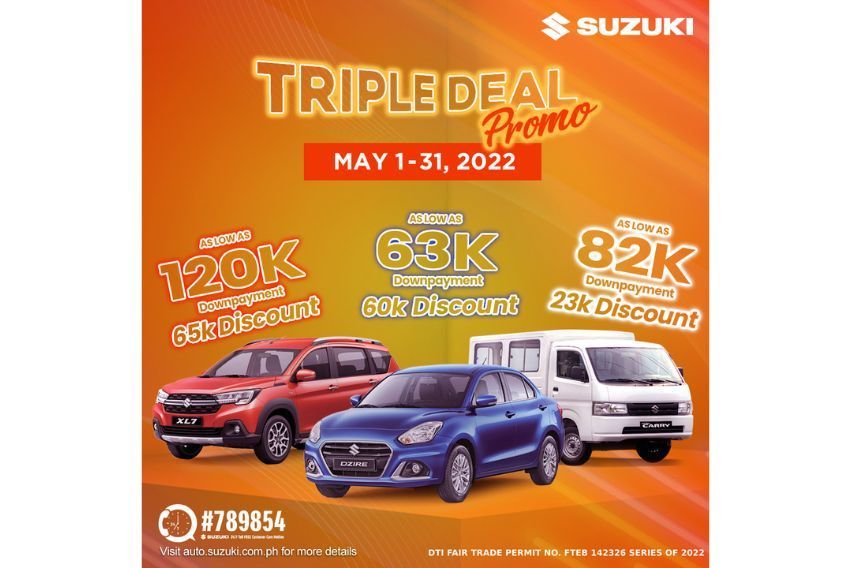 Suzuki ‘Triple Deal Promo’ extended until May 31