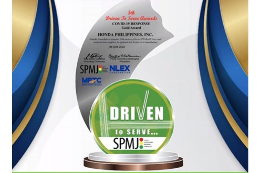 Honda takes home COVID-19 Response Gold Award at 5th SPMJ Driven to Serve Awards