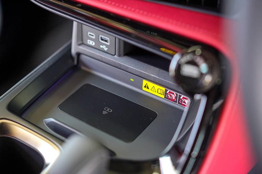 2022 Lexus NX SUV: wireless charger