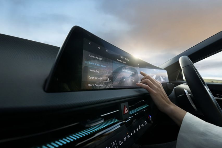 Kia EV6 touchscreen display