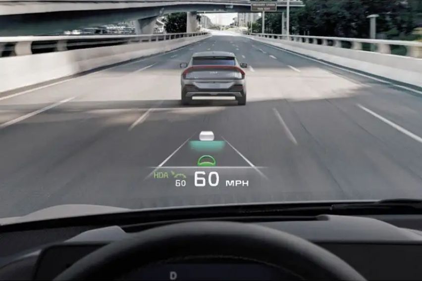 Kia EV6 headup display