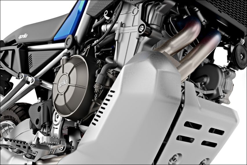 2022 Aprilia Tuareg 660 engine