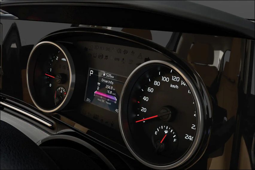 2022 Kia Carnival information panel