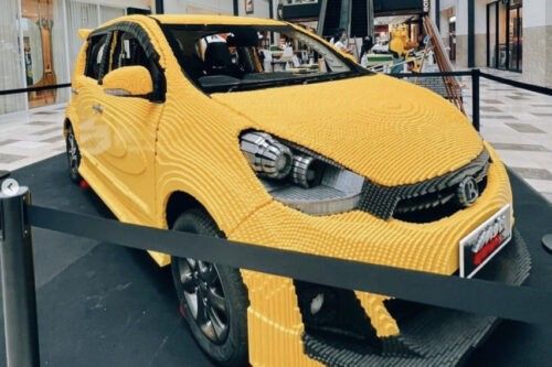 This life-size replica of Perodua Myvi is built from 1.27 million bricks