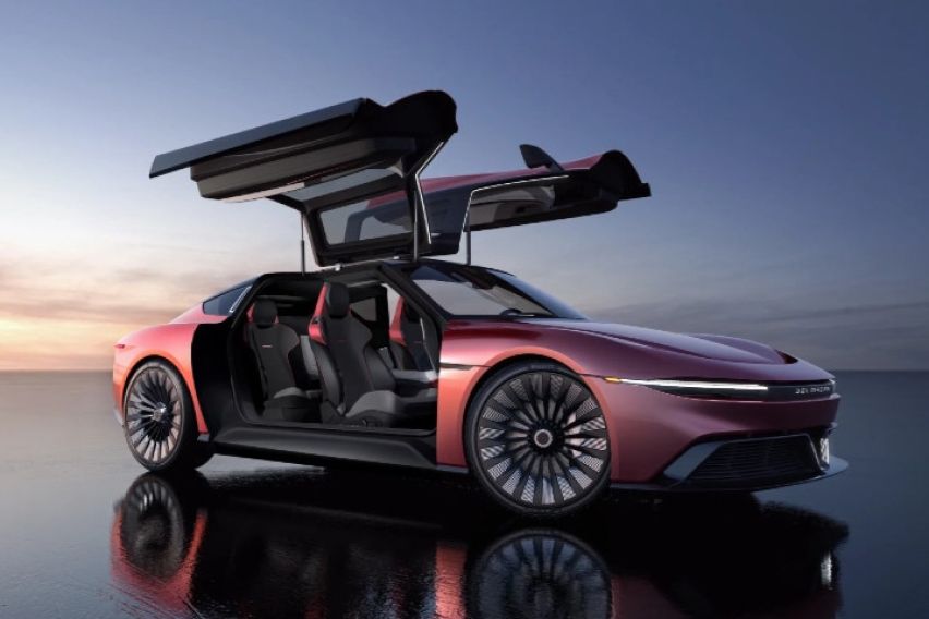 DeLorean Alpha5: A 4-seater performance EV with gullwing doors 