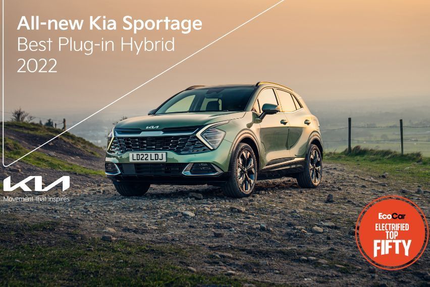Kia Sportage ranks 2nd in EcoCar Electrified Top 50 Awards