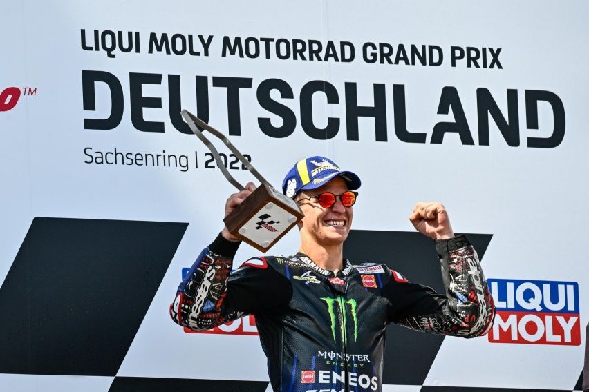 MotoGP Jerman 2022: Tanpa Perlawanan, Fabio Quartararo Jadi Raja Baru di Sachsenring