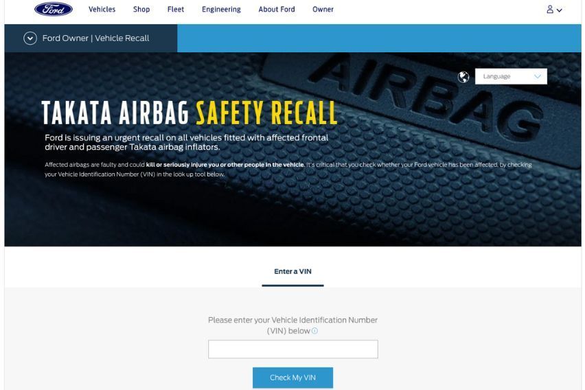 Online tool lets you know if your Ford needs service-related actions