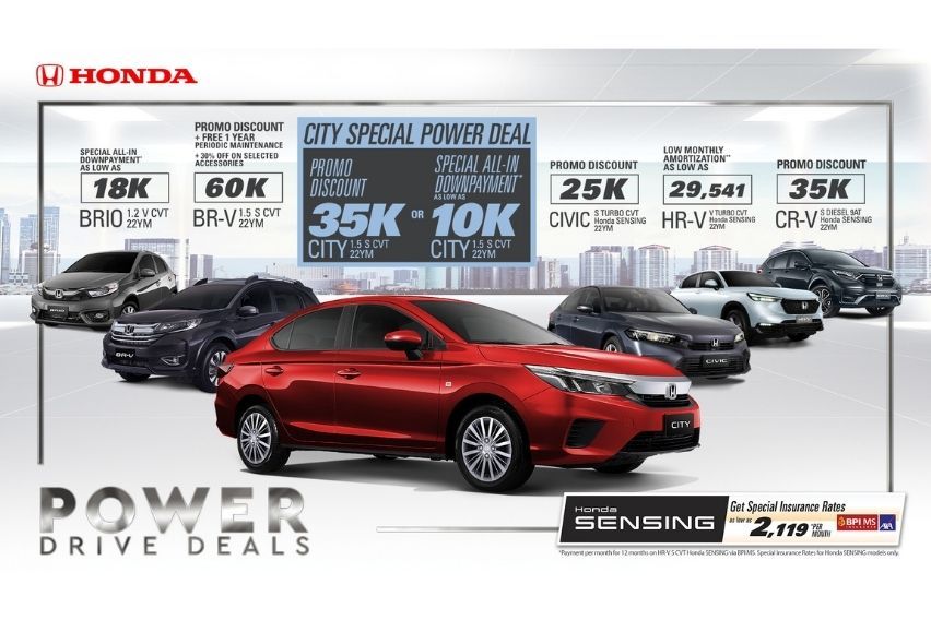 Honda Cars ‘Power Drive Deals’ promo extended until Jul. 31