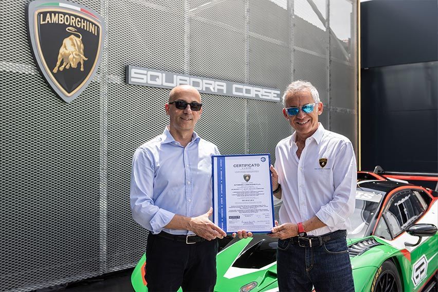 Lamborghini Squadra Corse gets ISO 20121 certification for Super Trofeo Europe