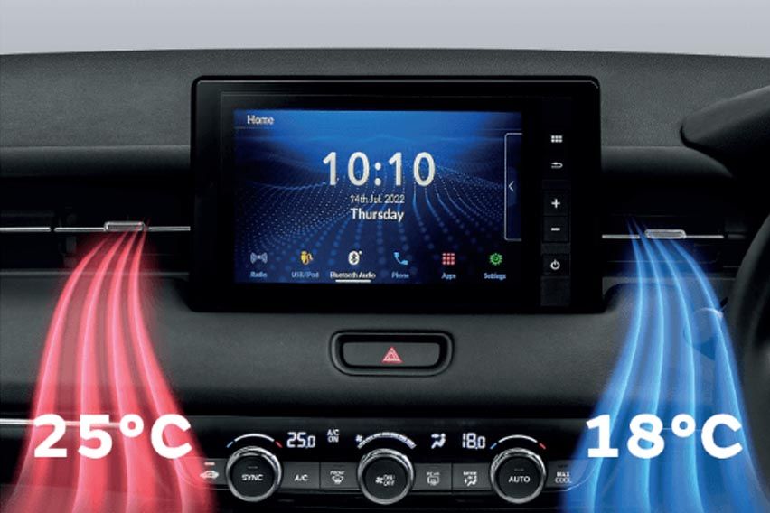2022 Honda HR-V SUV air-con system