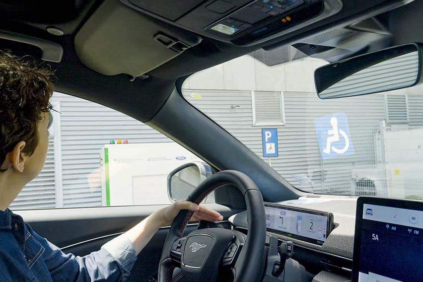 Ford robot charging station