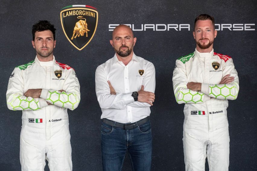 Andrea Caldarelli and Mirko Bortolotti (Photo from Lamborghini)