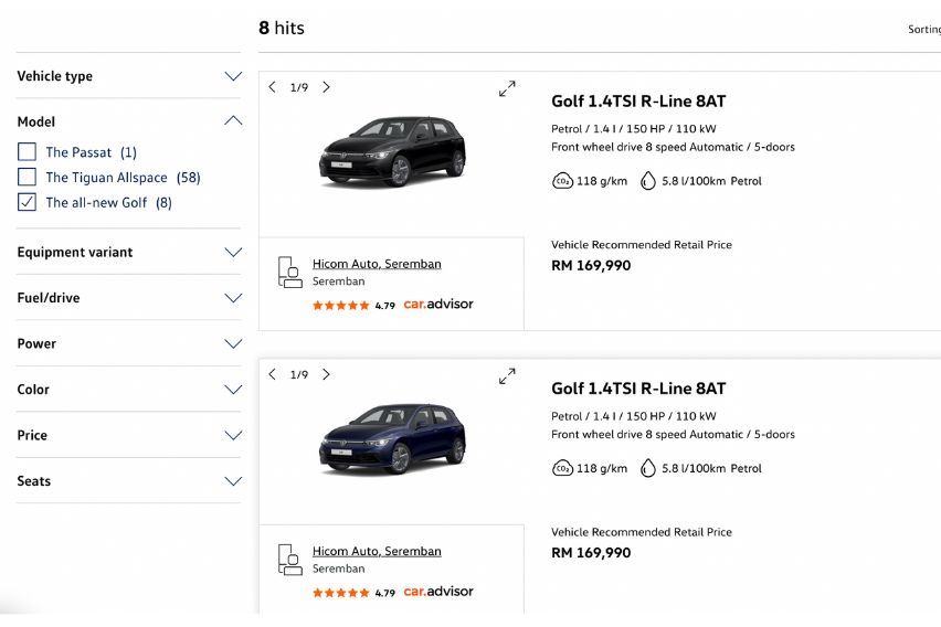 Volkswagen eShowroom