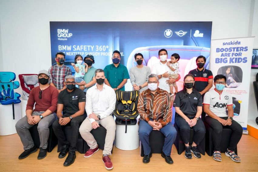 BMW Malaysia delivered fully subsidised child car seats to B40 families