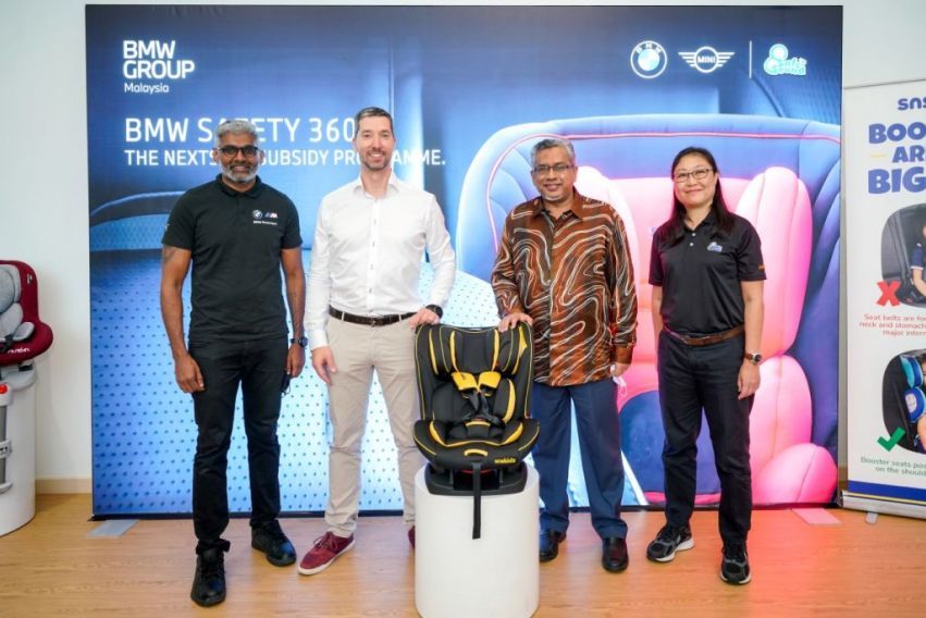 BMW Malaysia delivered fully subsidised child car seats to B40 families