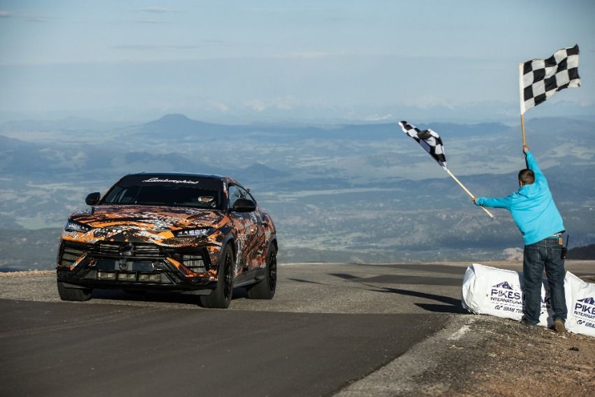 WATCH: Upcoming new Lamborghini Urus sets Pikes Peak record 