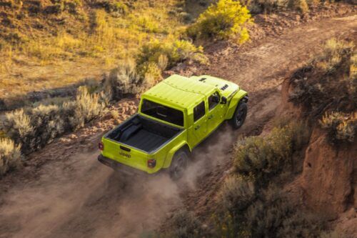 Jeep adds bright High Velocity yellow paint option to 2023 Gladiator 