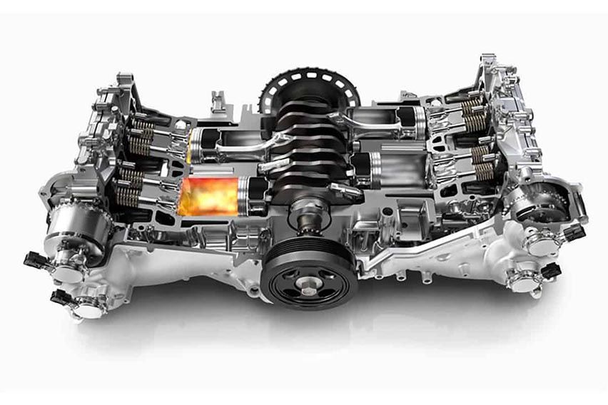 Porsche flat-six engine