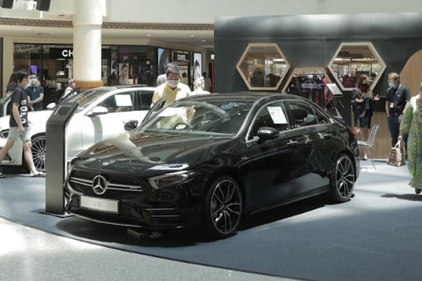Mercedes-AMG vehicles at display