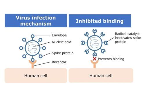 Nissan’s new technology inactivates viruses using catalyst active species