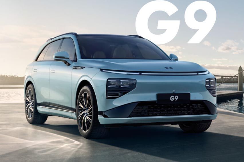 This cool car is the all-new Xpeng G9, a Chinese electric SUV 