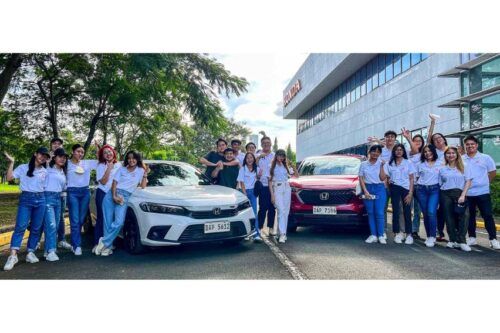 Student leaders participate in road safety awareness program by Honda Cars PH